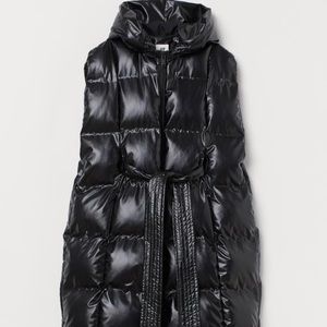 Padded sleeveless vest.